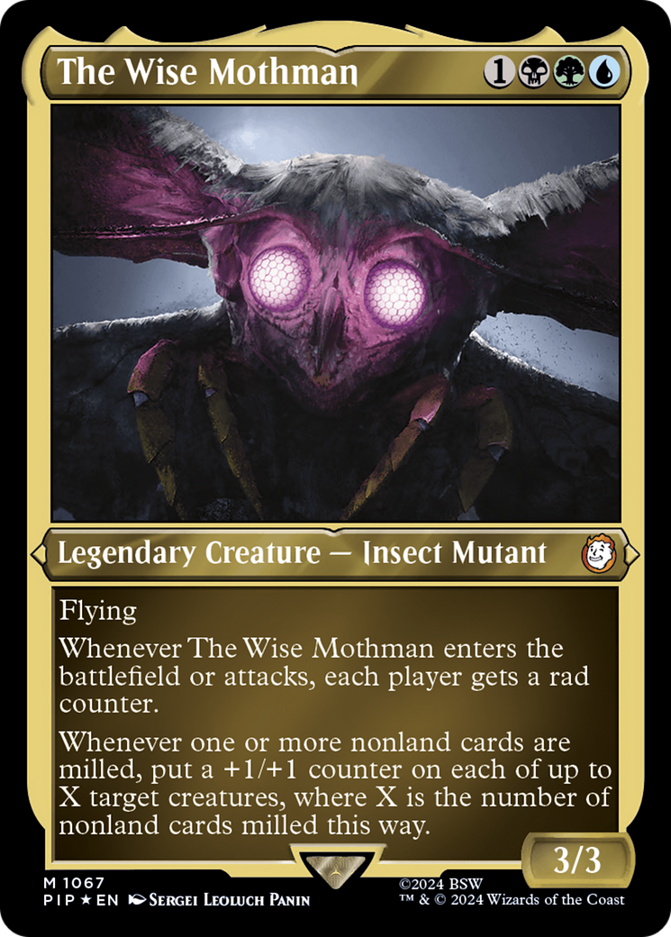 The Wise Mothman (PIP-1067) -  Etched Foil