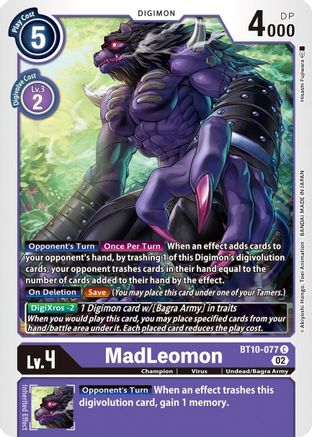 MadLeomon (BT10-077) - Xros Encounter