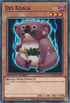 Des Koala (SGX2-ENE01) - Speed Duel GX: Midterm Paradox 1st Edition