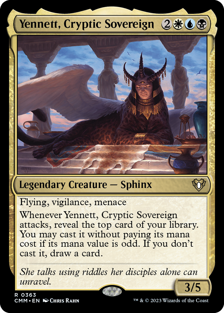 Yennett, Cryptic Sovereign (CMM-363) -  Foil