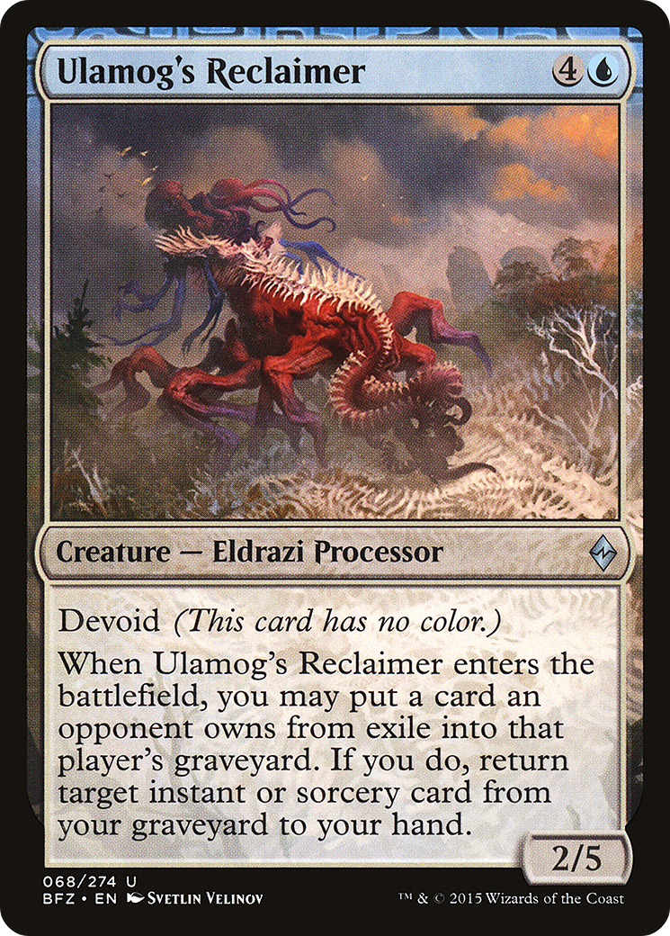 Ulamog's Reclaimer (BFZ-068) - : (devoid) Foil