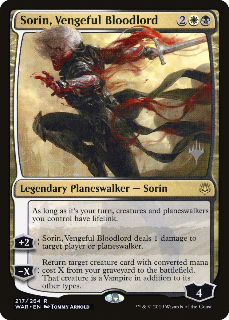 Sorin, Vengeful Bloodlord (PPELD-217P) -  Foil