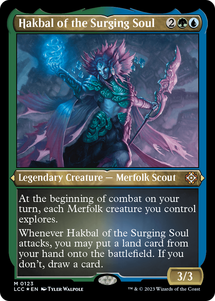 Hakbal of the Surging Soul (LCC-123) -  Etched Foil