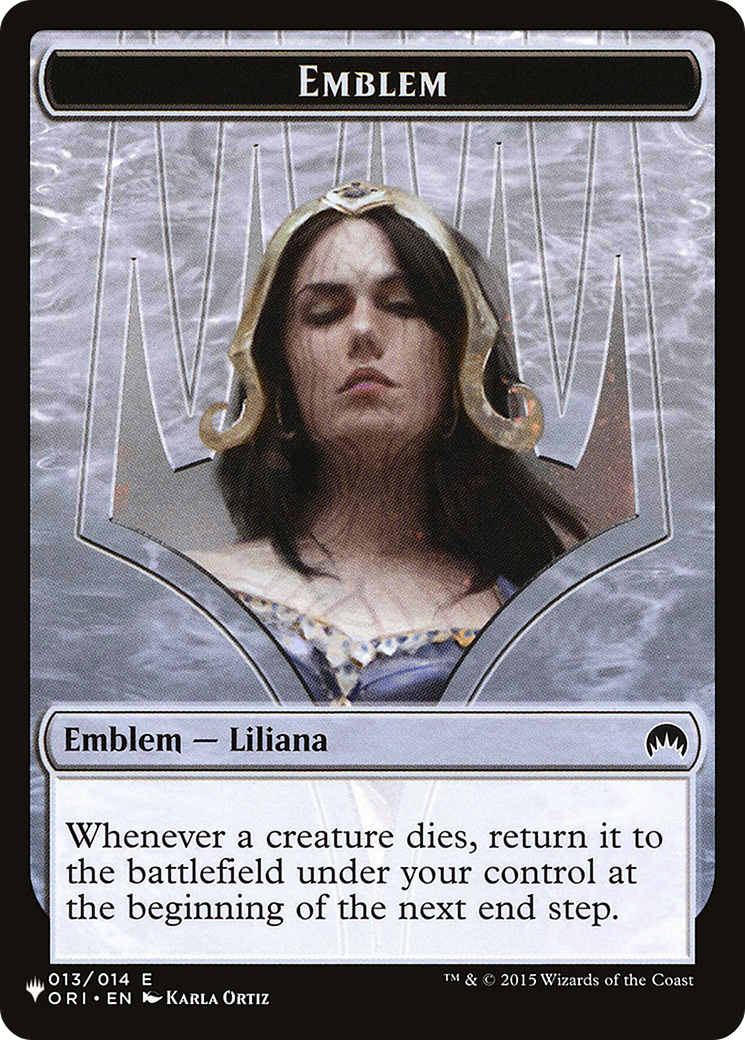 Liliana, Defiant Necromancer Emblem (PLST-TORI-13) -