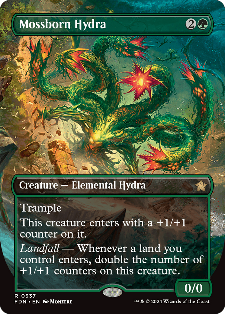 Mossborn Hydra (FDN-337) -  (Borderless)