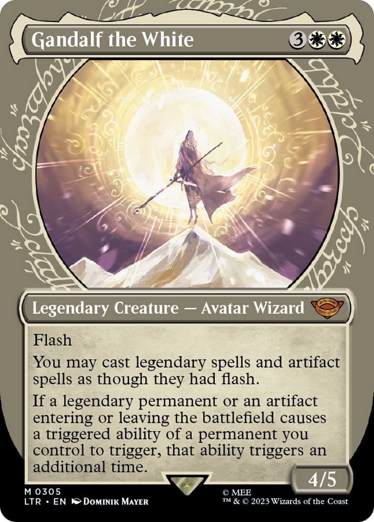 Gandalf the White (LTR-305) - : (Showcase) (Borderless) Foil