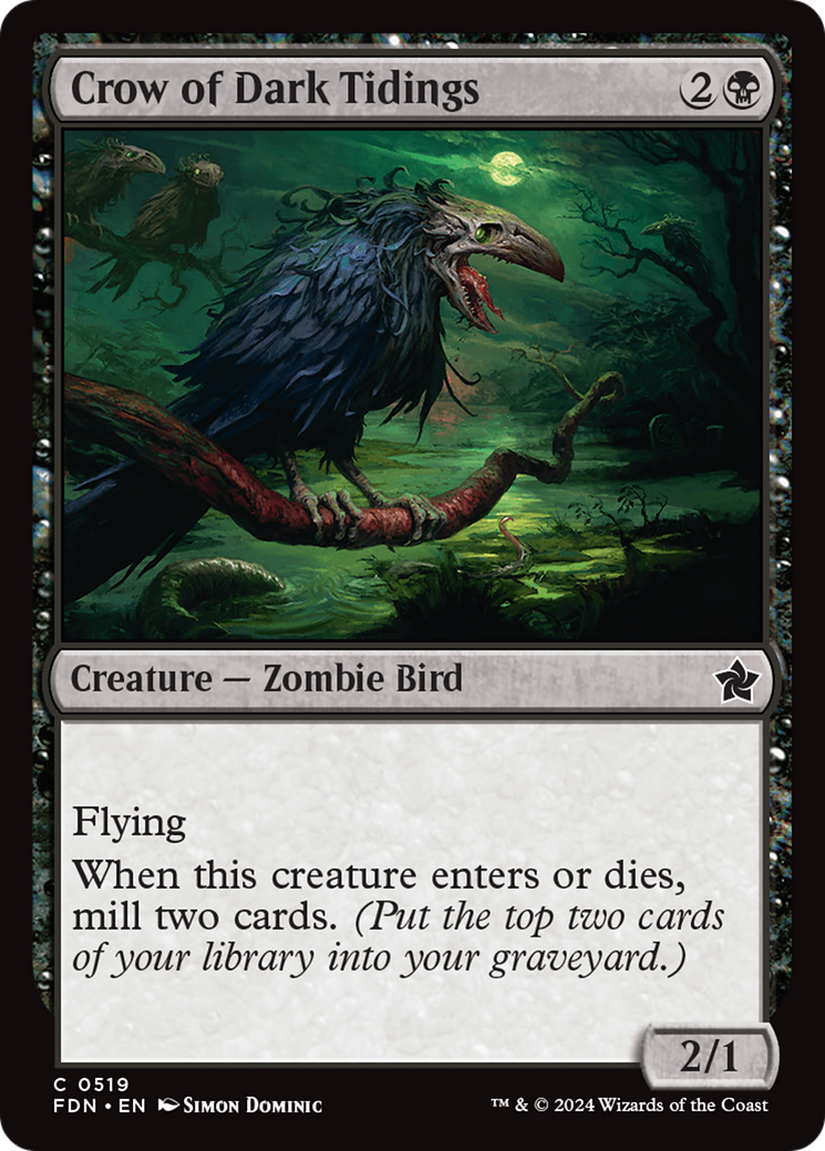 Crow of Dark Tidings (FDN-519) -