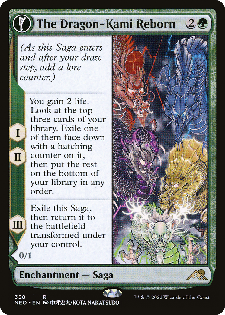 The Dragon-Kami Reborn // Dragon-Kami's Egg (NEO-358) - : (Showcase, fandfc) Foil