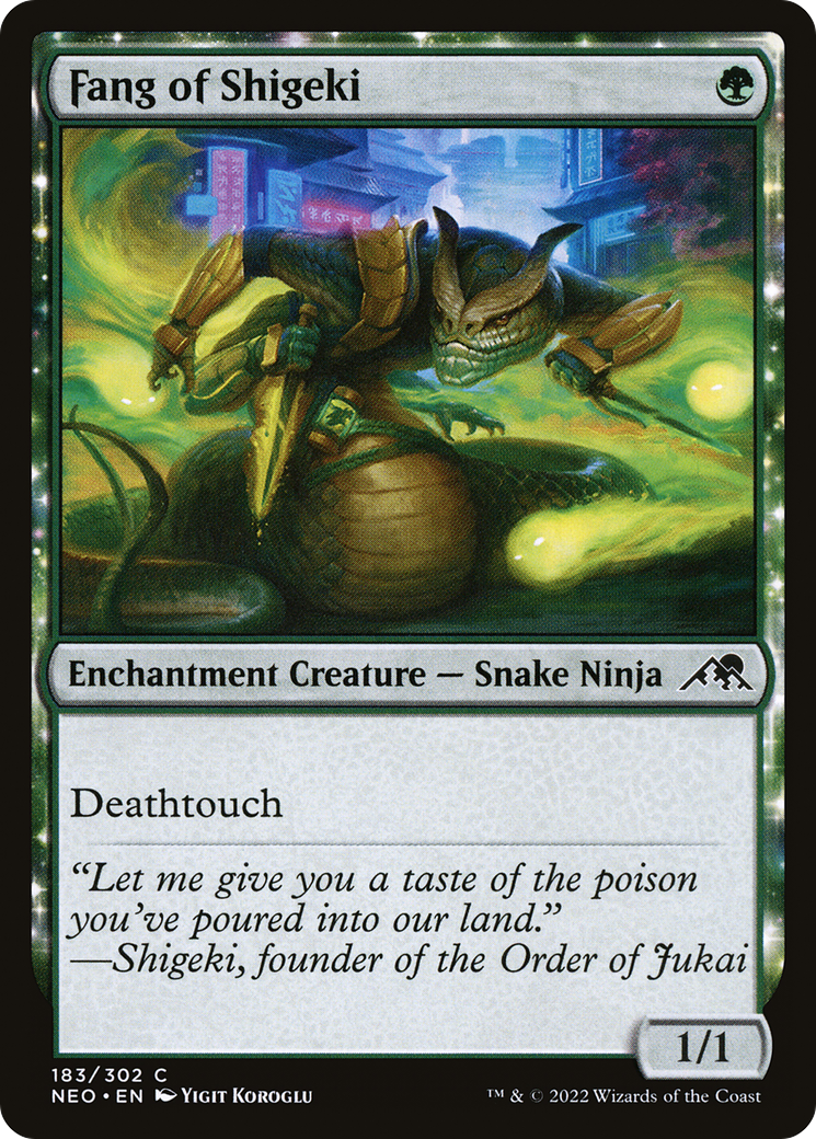 Fang of Shigeki (NEO-183) - : (enchantment) Foil