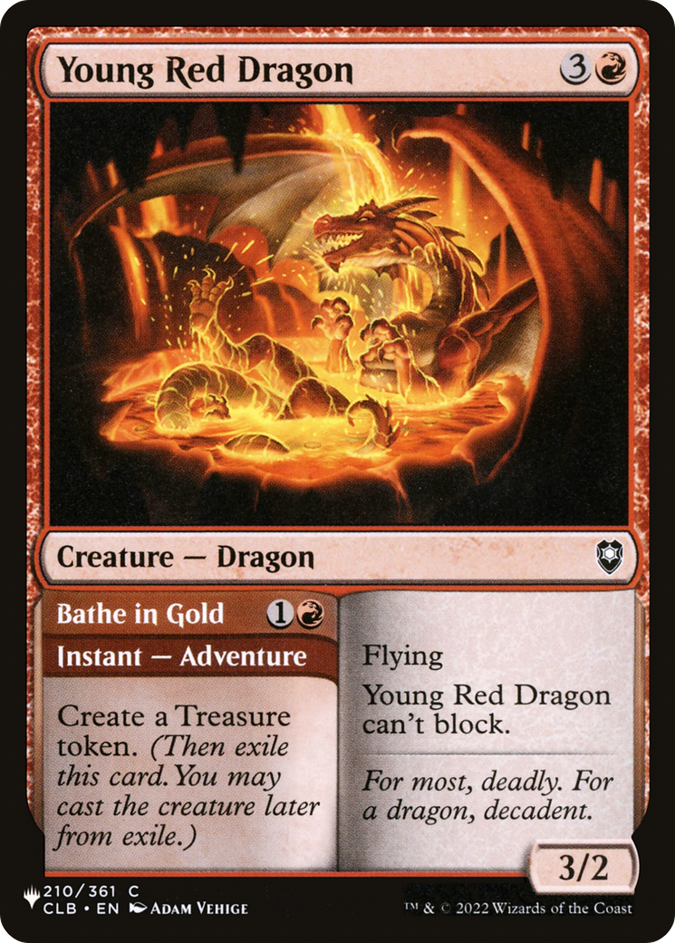 Young Red Dragon // Bathe in Gold (LIST-CLB-210) -