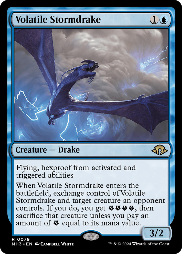 Volatile Stormdrake (MH3-079) -  Foil