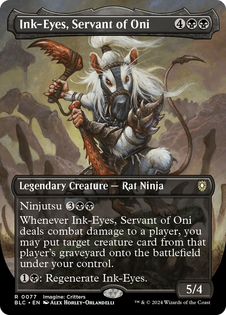 Ink-Eyes, Servant of Oni (BLC-077) -  (Borderless) Foil