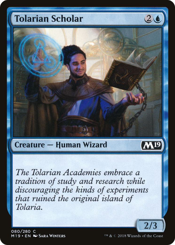 Tolarian Scholar (M19-080) -  Foil