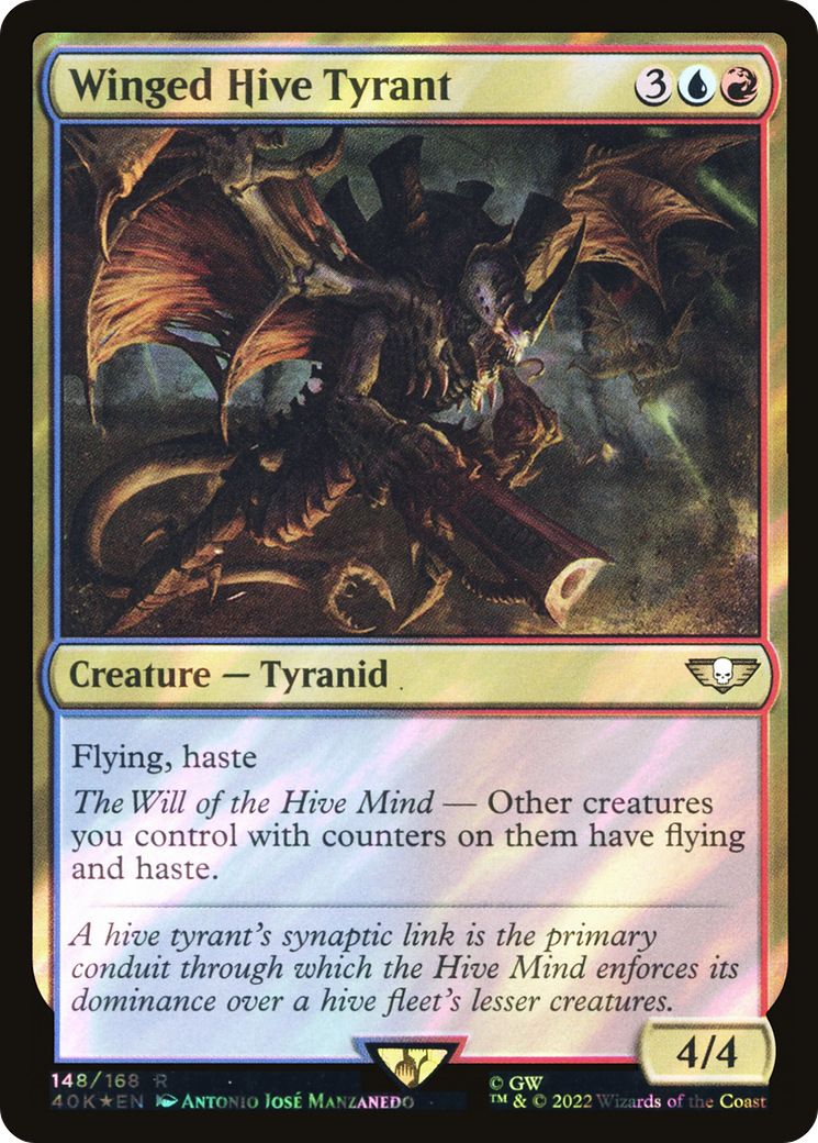 Winged Hive Tyrant (40K-148★) -  Foil