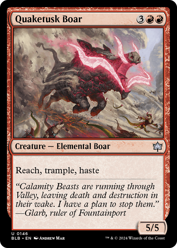 Quaketusk Boar (BLB-146) -  Foil