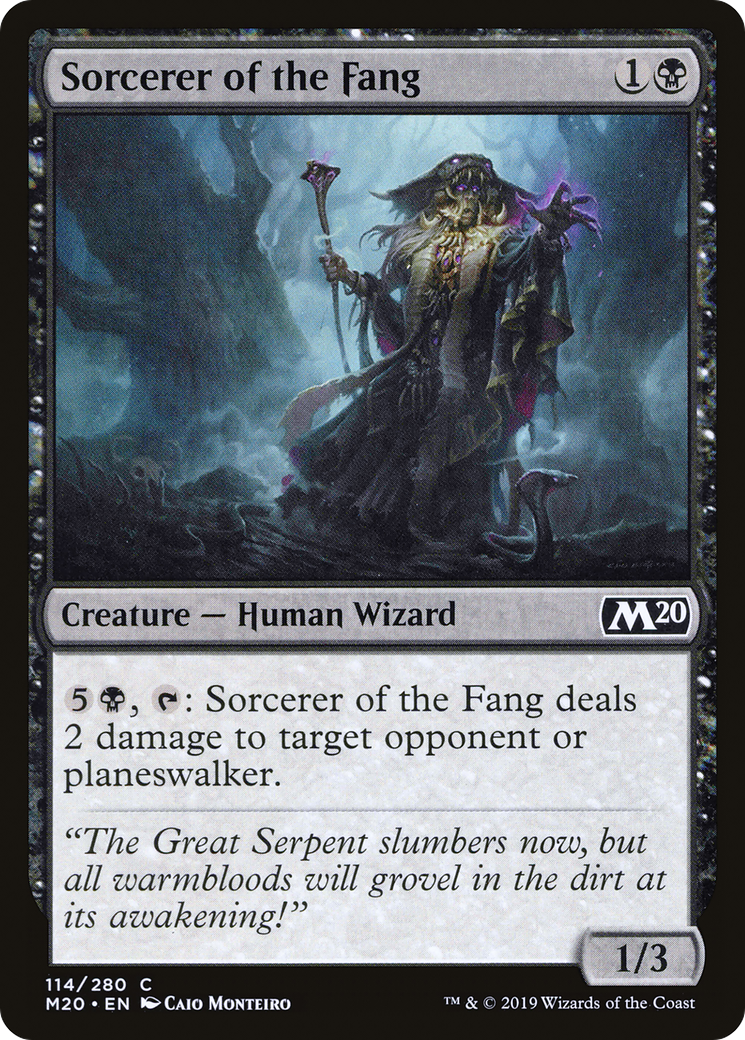 Sorcerer of the Fang (M20-114) -  Foil