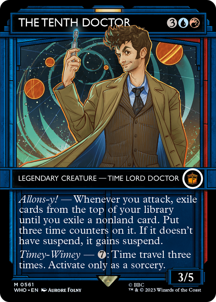 The Tenth Doctor (WHO-561) - : (Showcase) (Borderless) Foil