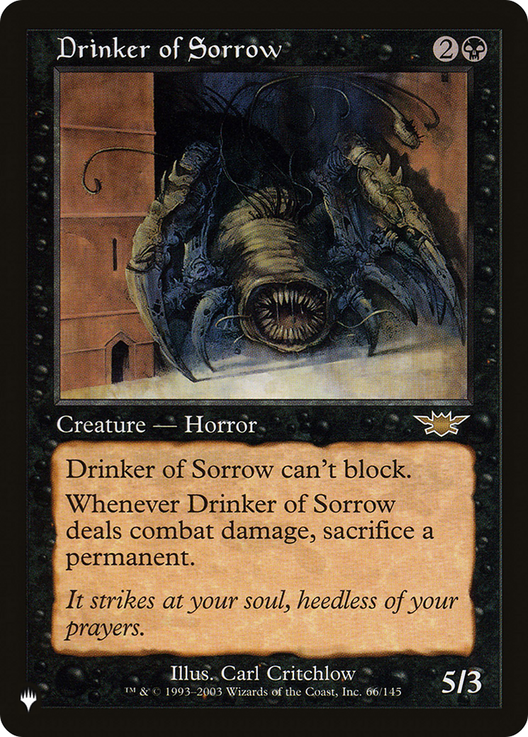 Drinker of Sorrow (LIST-LGN-66) -