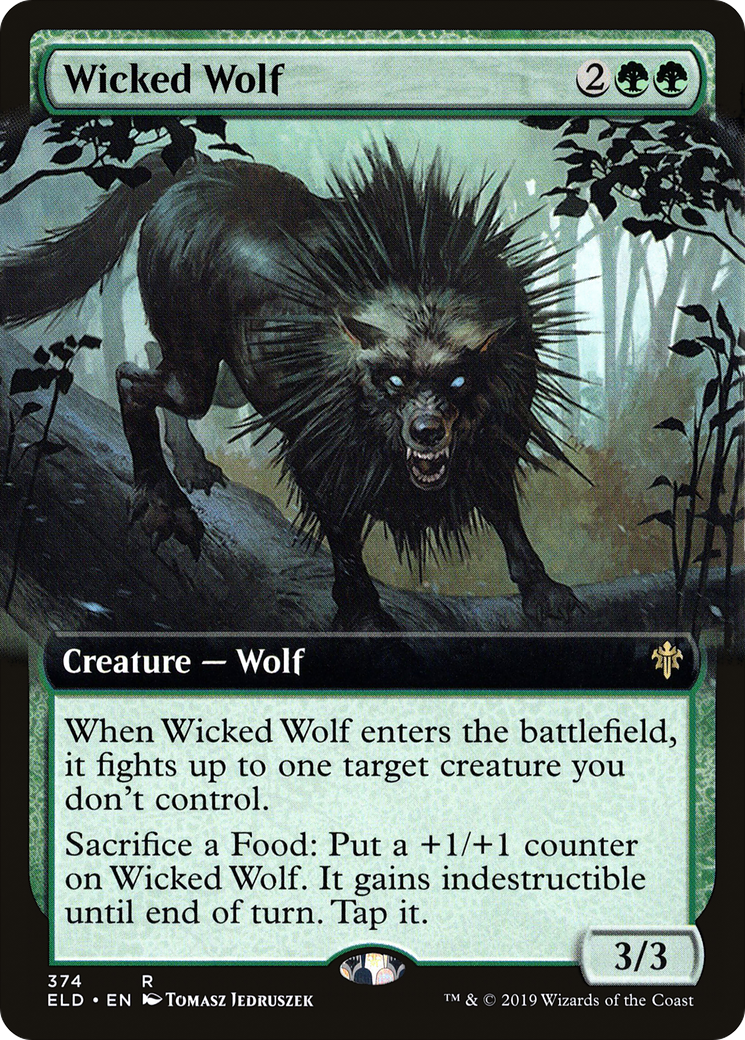 Wicked Wolf (ELD-374) - : (Extended Art) Foil