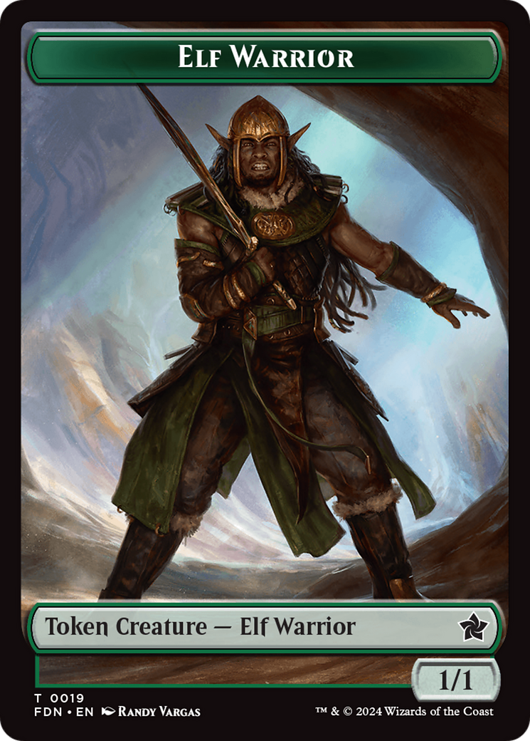 Elf Warrior (TFDN-019) -  Foil