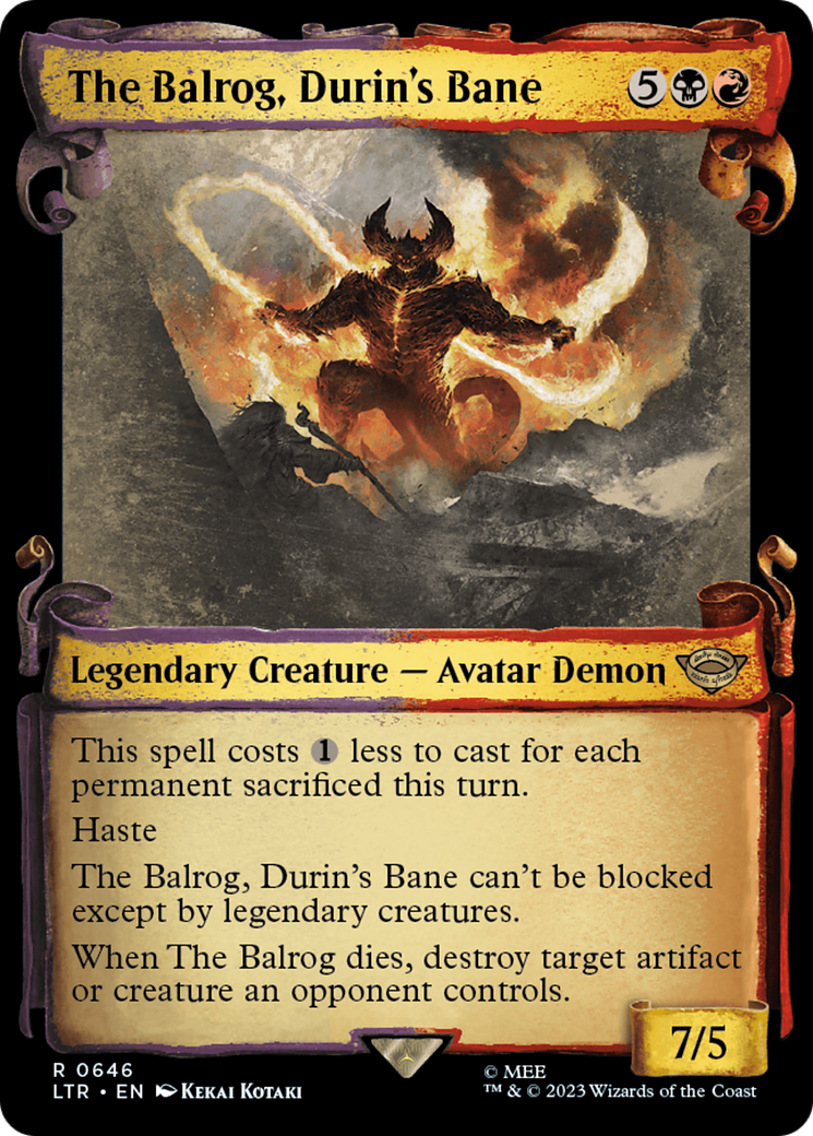 The Balrog, Durin's Bane (LTR-646) - : (Showcase) Foil