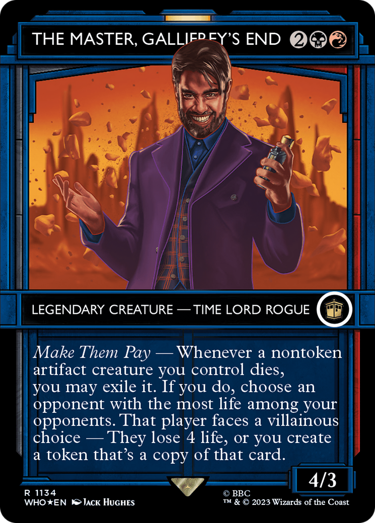 The Master, Gallifrey's End (WHO-1134) - : (Showcase) (Borderless) Foil