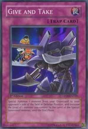 Give and Take (DP08-EN029) - Duelist Pack 8: Yusei Fudo 1st Edition