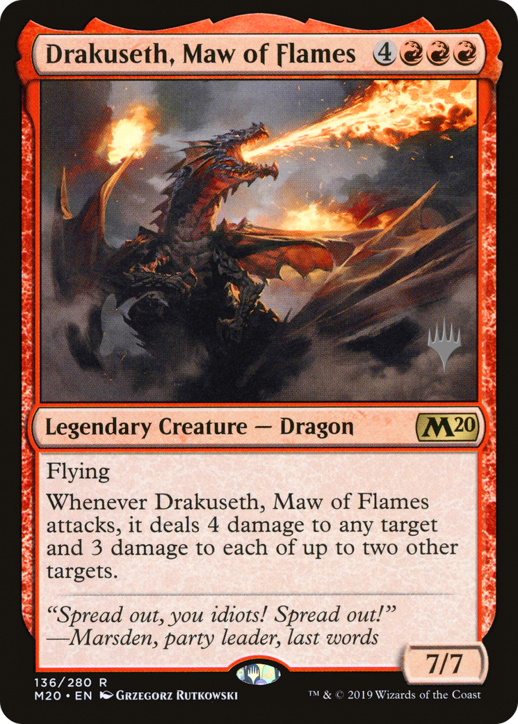 Drakuseth, Maw of Flames (PPM20-136P) -  Foil