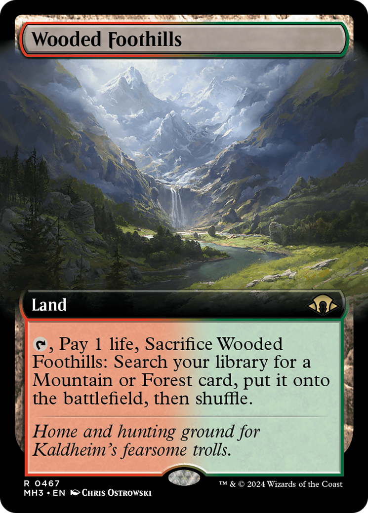 Wooded Foothills (MH3-467) - : (Extended Art) Foil