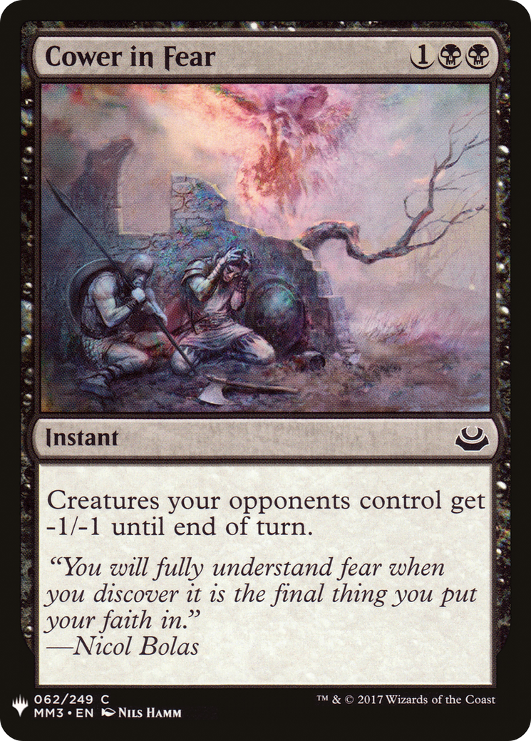 Cower in Fear (LIST-MM3-62) -