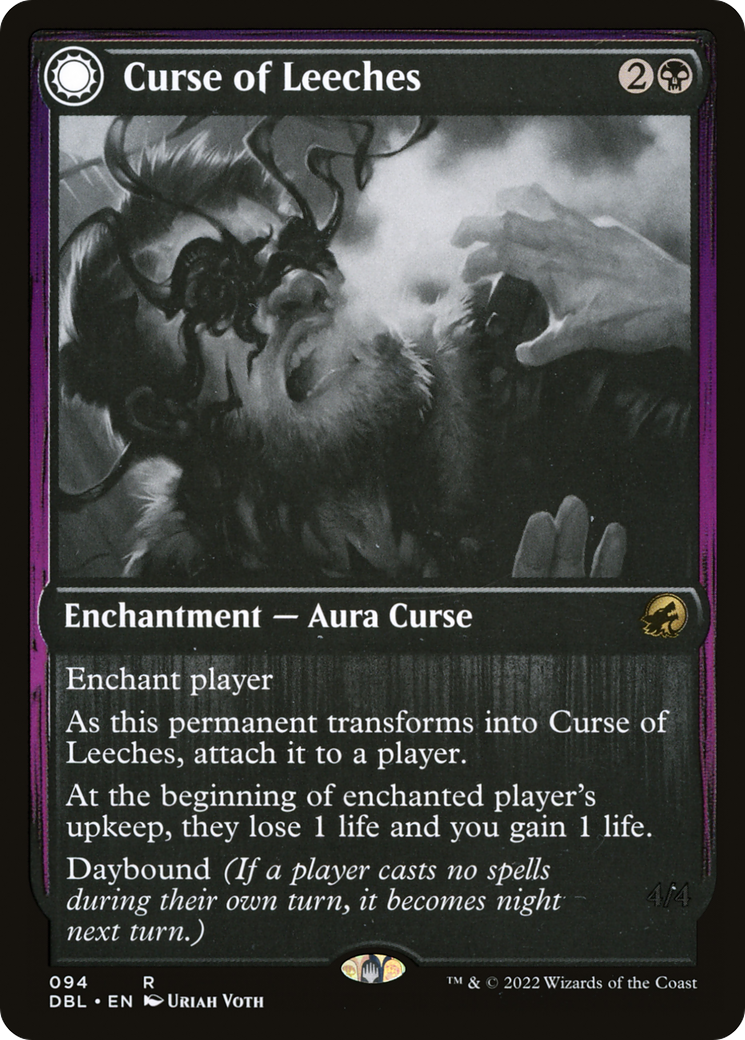 Curse of Leeches // Leeching Lurker (DBL-094) - : (Double Faced Transform) Foil