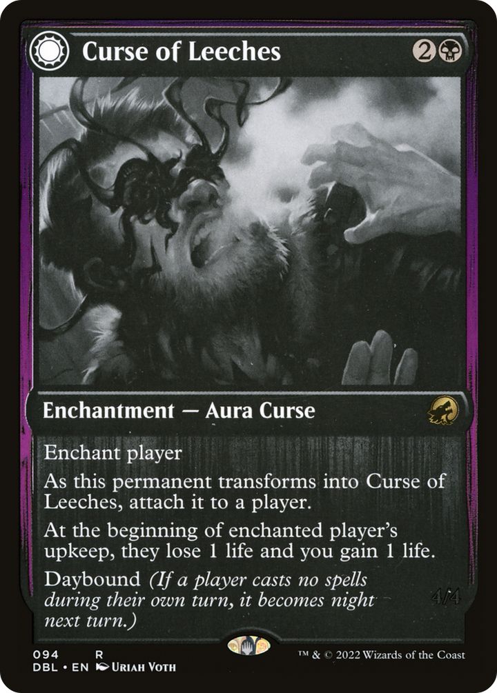 Curse of Leeches // Leeching Lurker (DBL-094) - : (Double Faced Transform) Foil