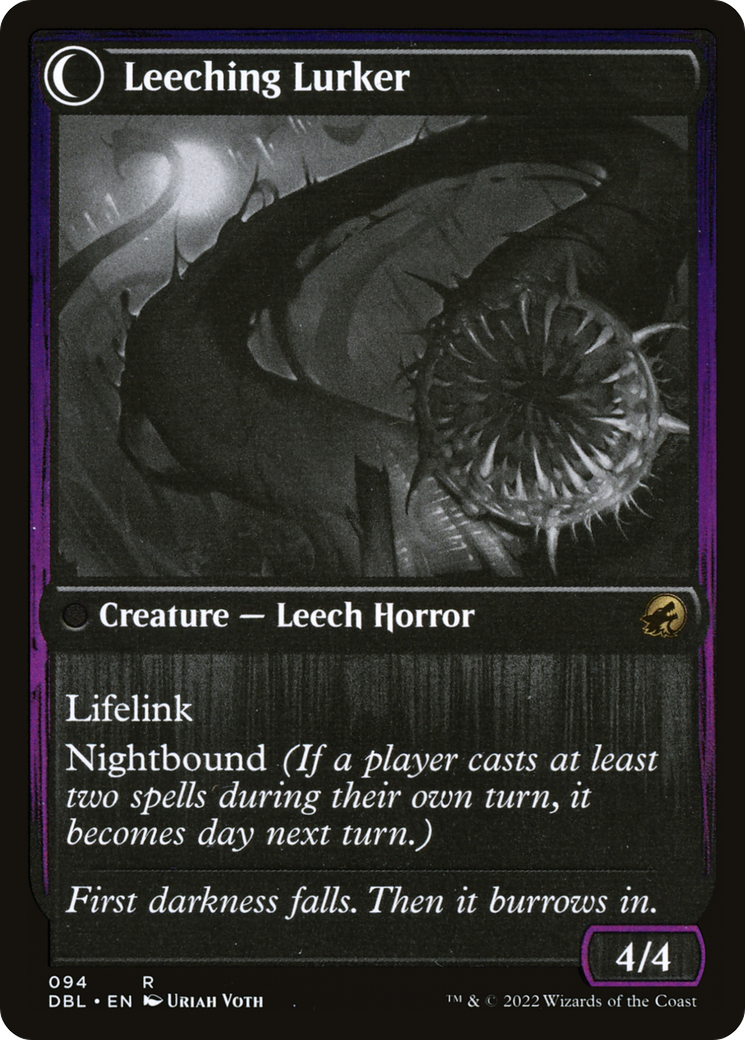 Curse of Leeches // Leeching Lurker (DBL-094) - : (Double Faced Transform) Foil