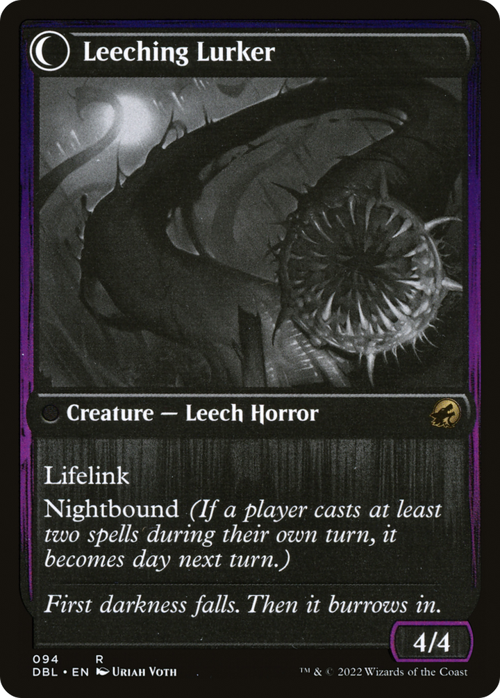 Curse of Leeches // Leeching Lurker (DBL-094) - : (Double Faced Transform) Foil