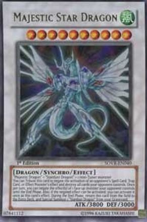 Majestic Star Dragon (SOVR-EN040) - Stardust Overdrive 1st Edition