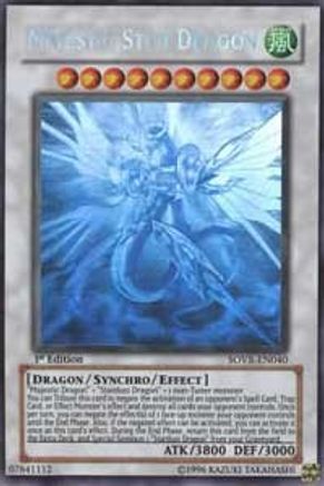 Majestic Star Dragon (Ghost Rare) (SOVR-EN040) - Stardust Overdrive 1st Edition