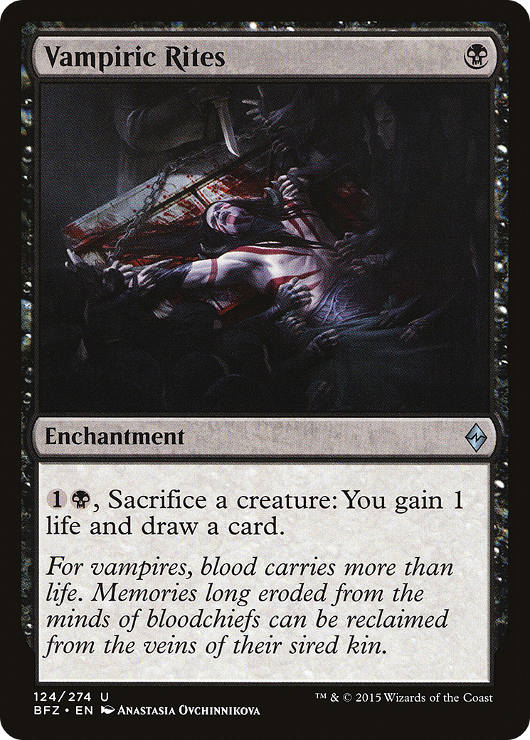 Vampiric Rites (BFZ-124) -  Foil