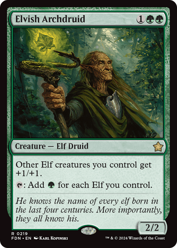 Elvish Archdruid (FDN-219) -