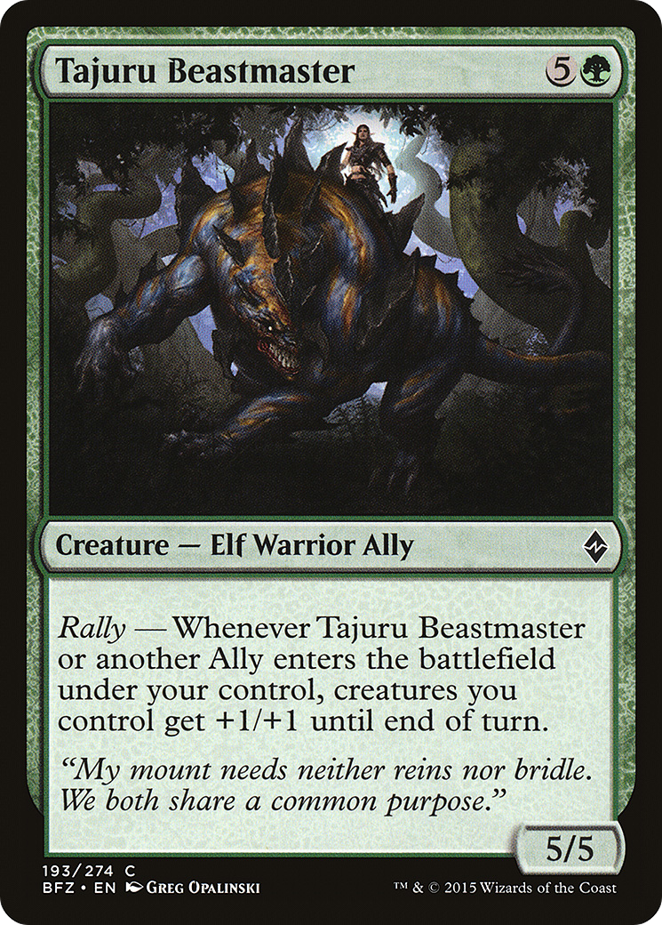 Tajuru Beastmaster (BFZ-193) -  Foil