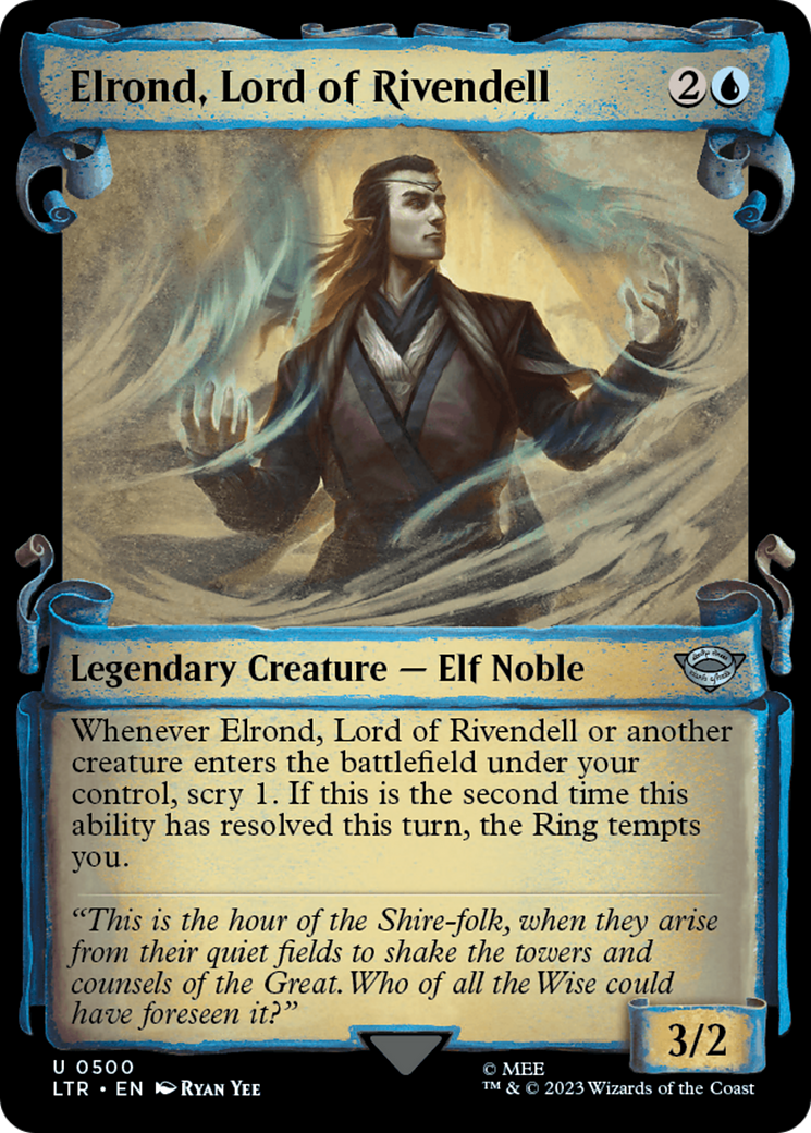 Elrond, Lord of Rivendell (LTR-500) - : (Showcase) Foil