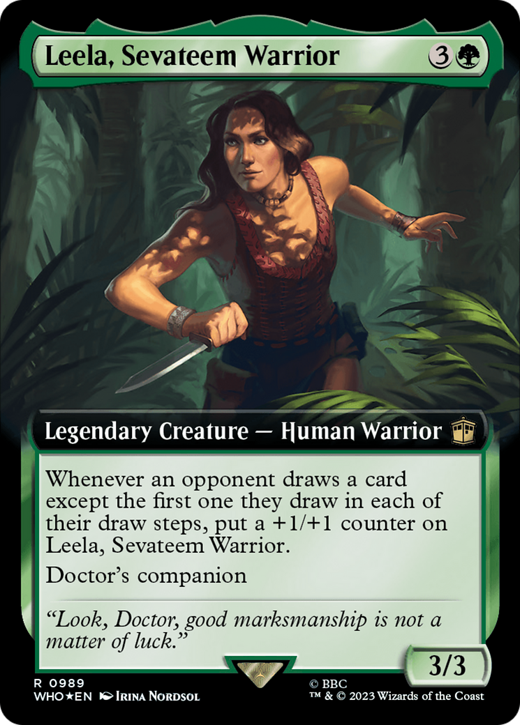 Leela, Sevateem Warrior (WHO-989) - : (Extended Art) Foil