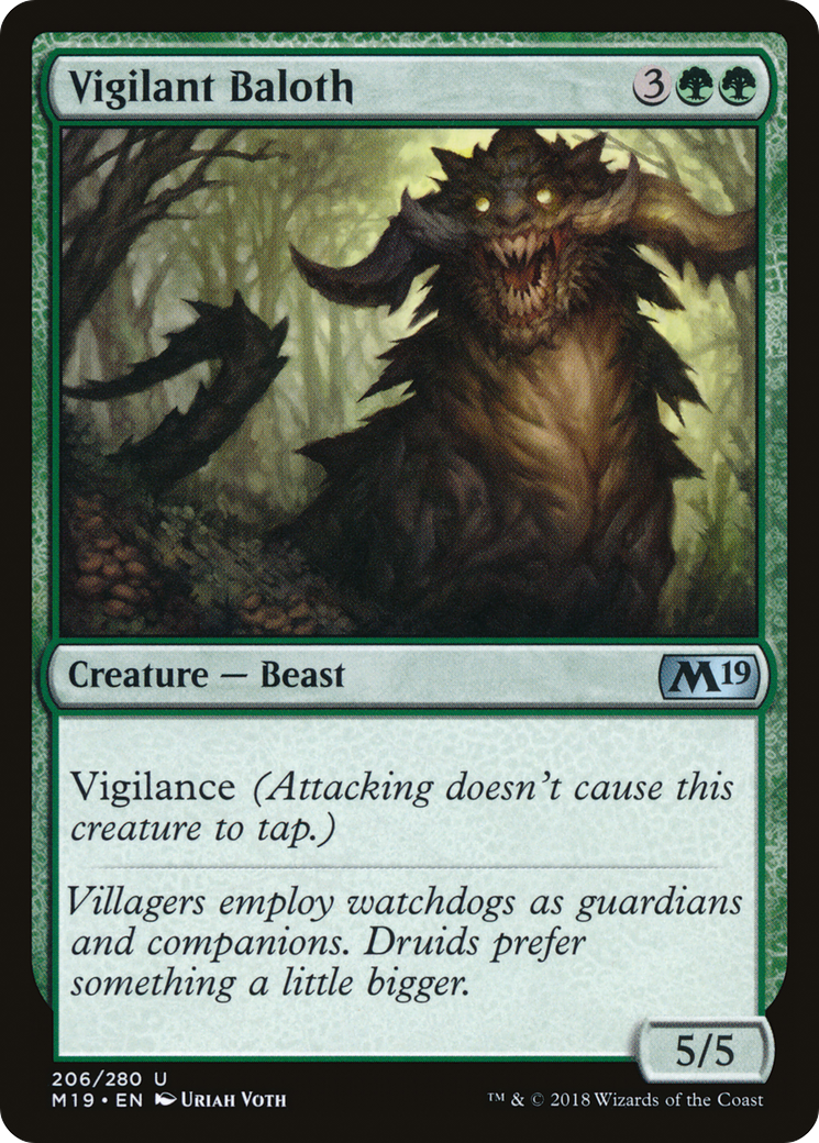 Vigilant Baloth (M19-206) -  Foil