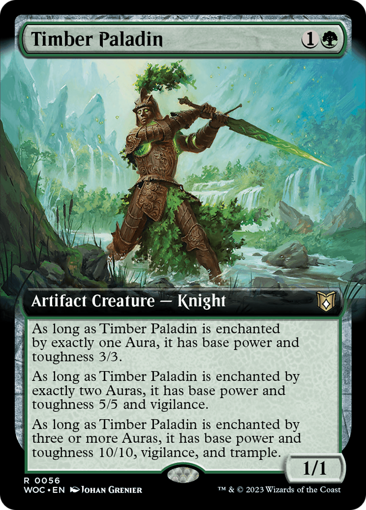 Timber Paladin (WOC-056) - : (Extended Art)