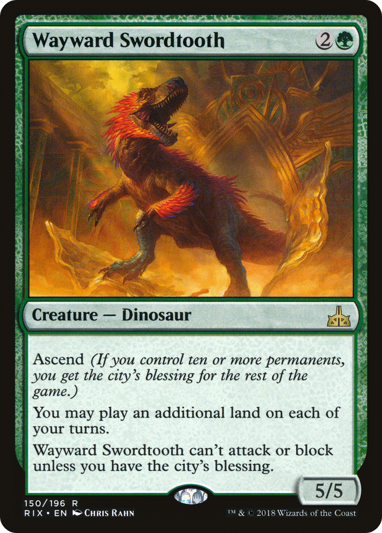 Wayward Swordtooth (RIX-150) -  Foil