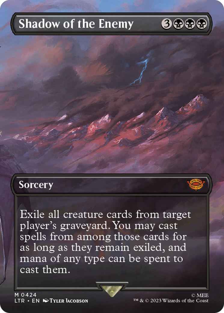 Shadow of the Enemy (LTR-424) -  (Borderless) Foil