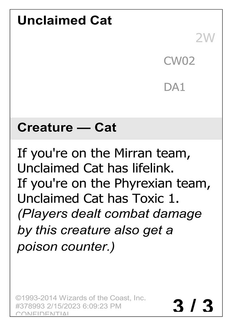 Unclaimed Cat (DA1-CW02) -