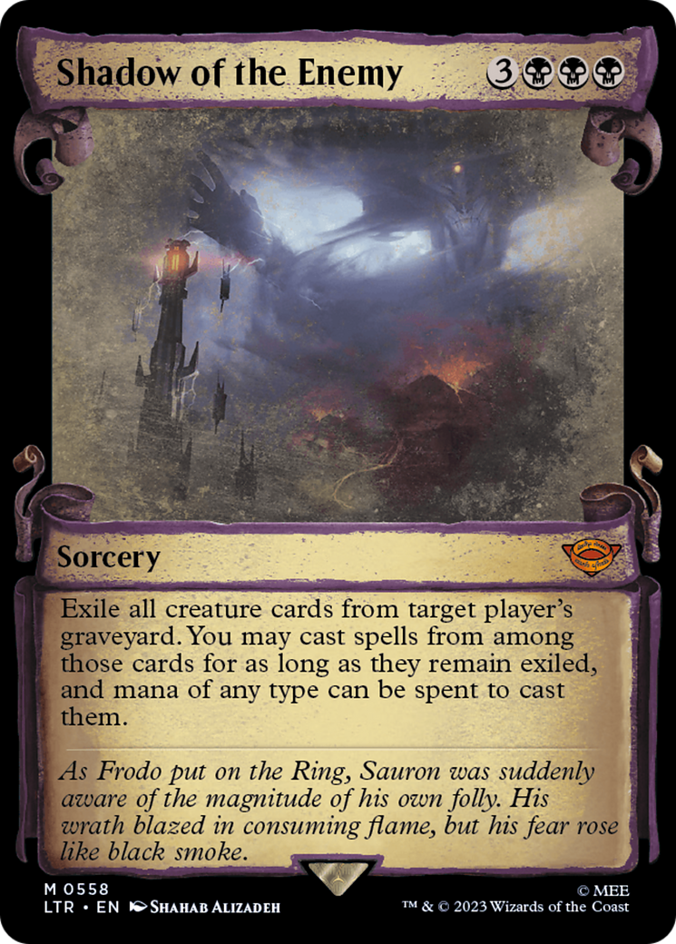 Shadow of the Enemy (LTR-558) - : (Showcase) Foil