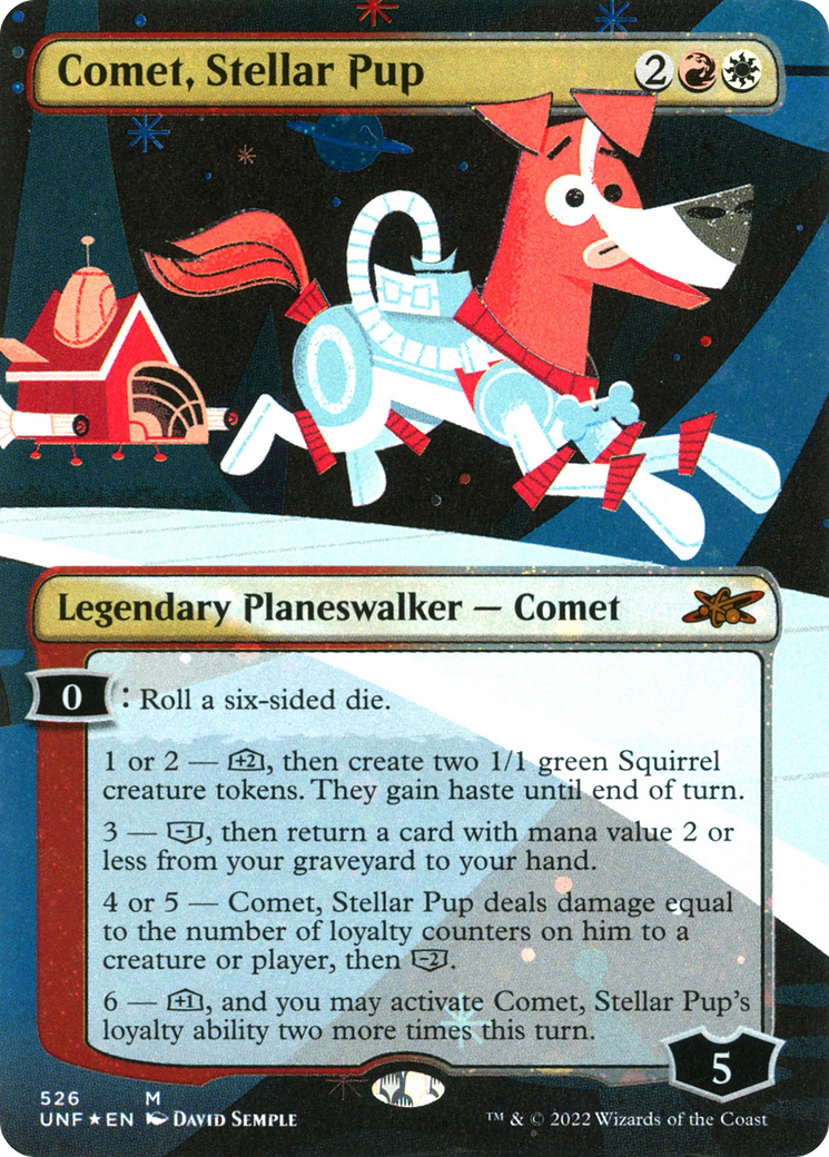 Comet, Stellar Pup (UNF-526) -  (Borderless) Foil