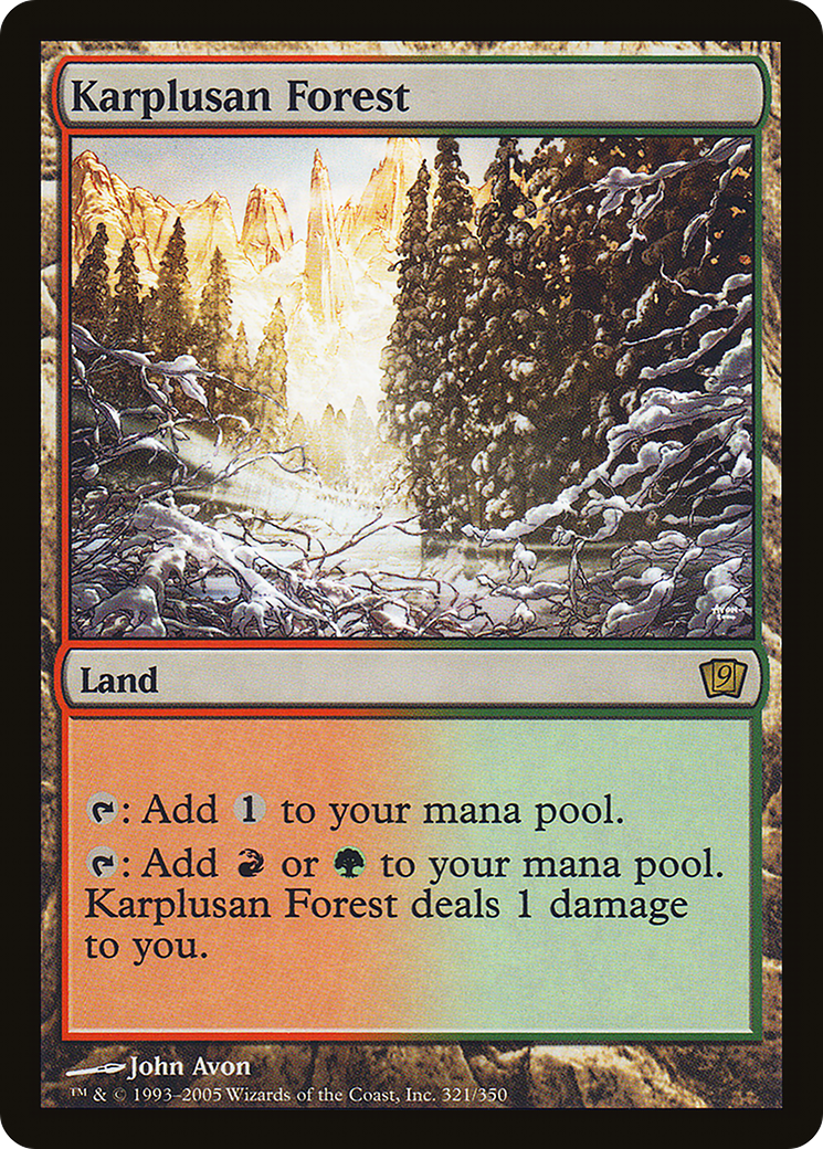 Karplusan Forest (9ED-321★) -  Foil