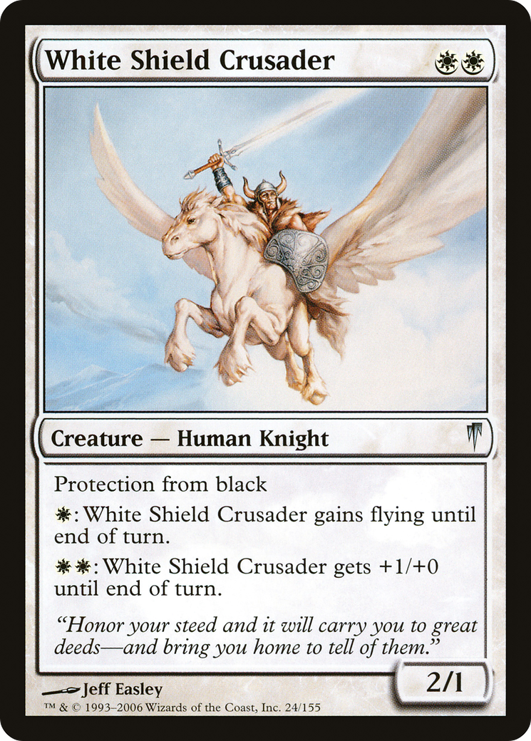 White Shield Crusader (CSP-024) -  Foil